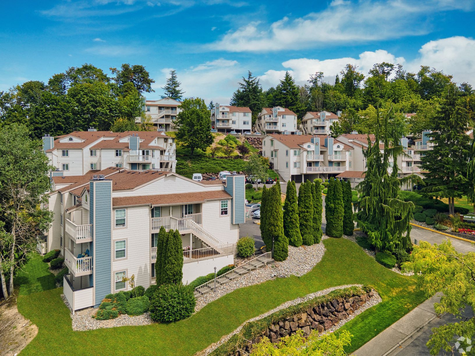Our Apartment Building and Property at Newport Heights Apartment in Tukwila Washington