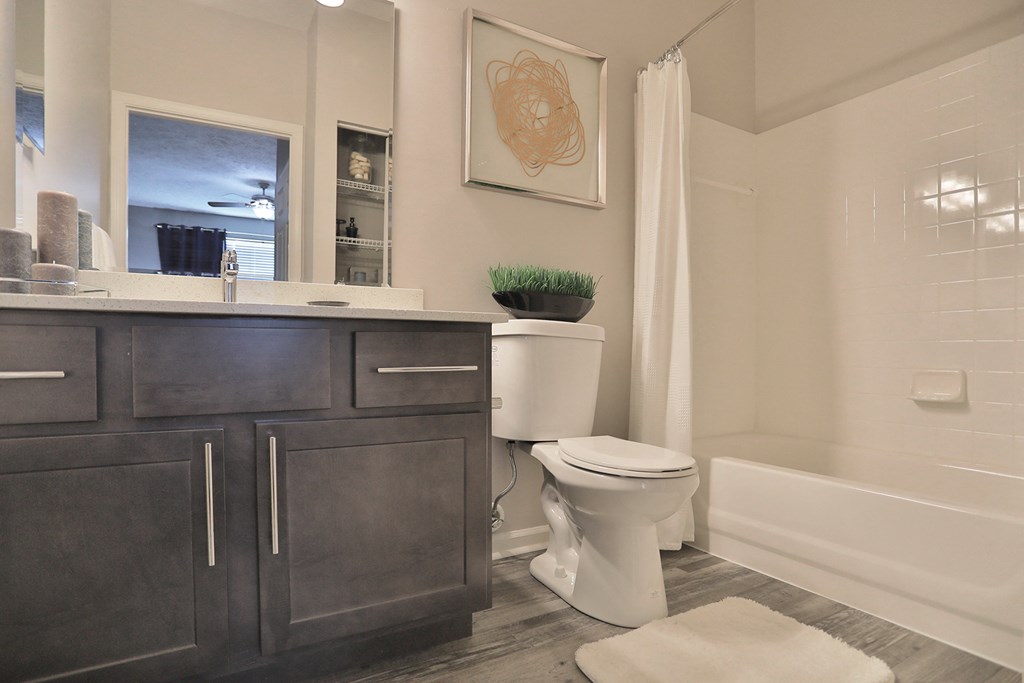 a bathroom with a toilet and a sink and a shower