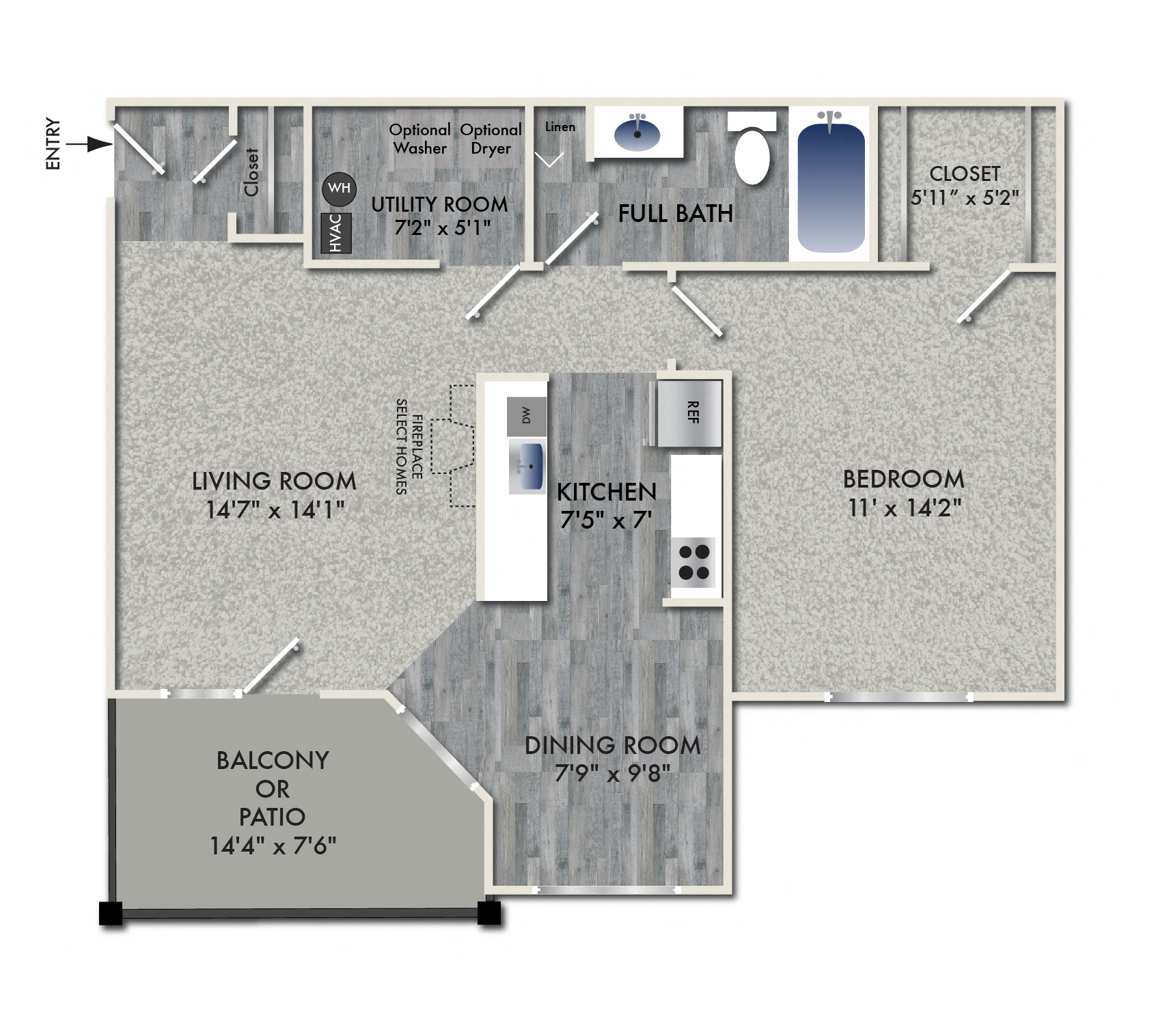 551 Shelbourne Lane 1-3 Beds Apartment for Rent - Photo Gallery 26