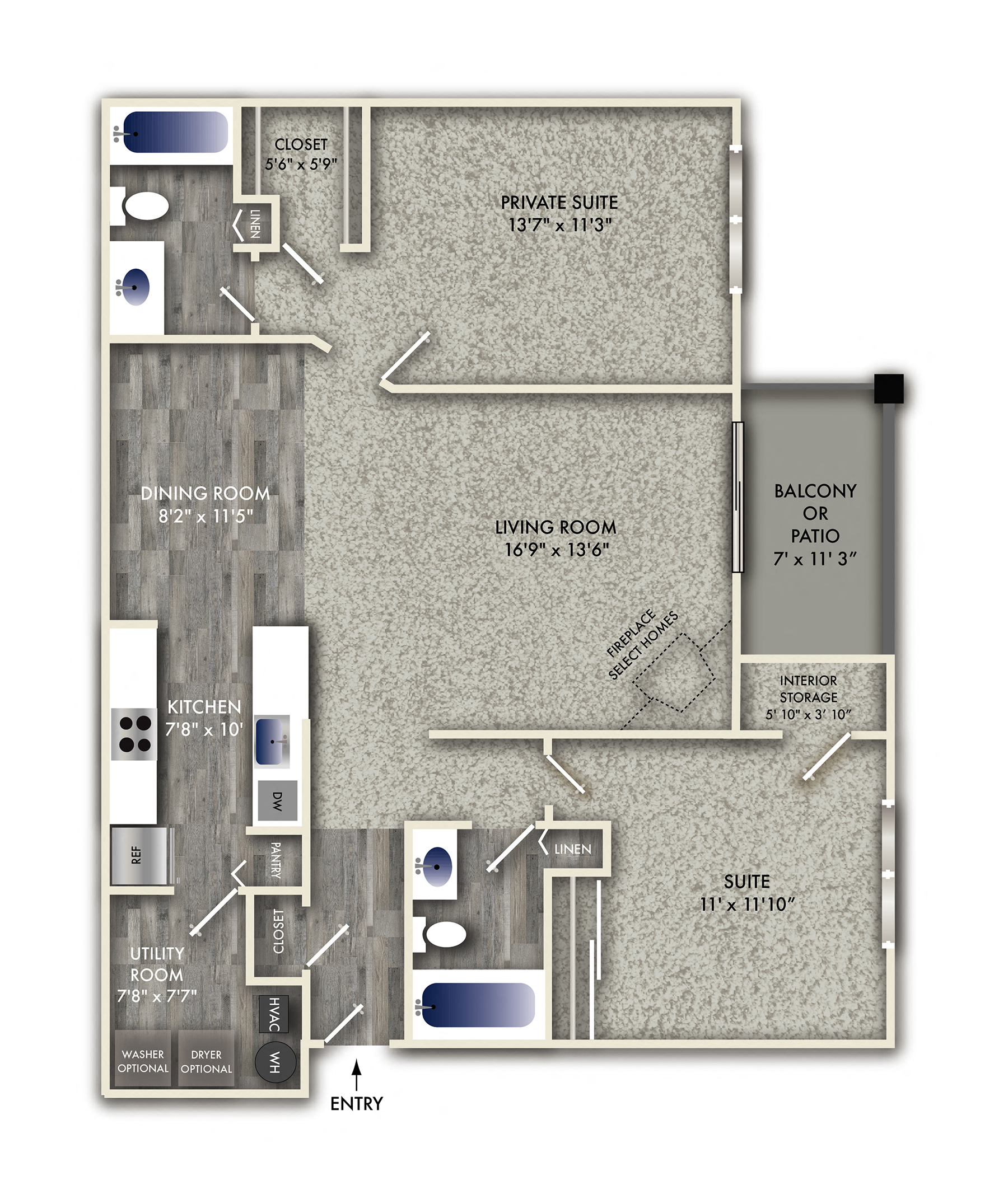 551 Shelbourne Lane 1-3 Beds Apartment for Rent - Photo Gallery 28