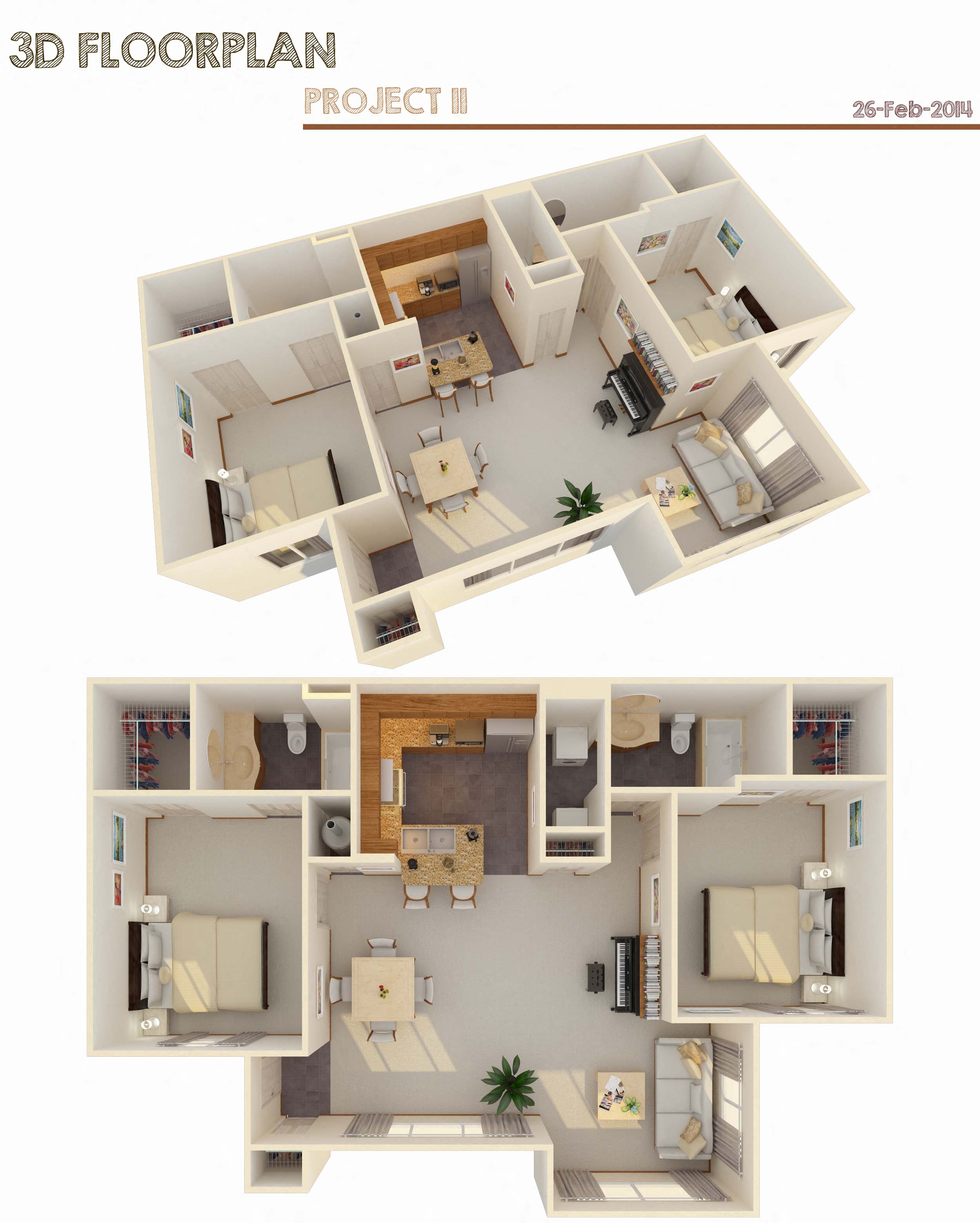 2 Bed 2 Bath w/ Flex Space & Fireplace