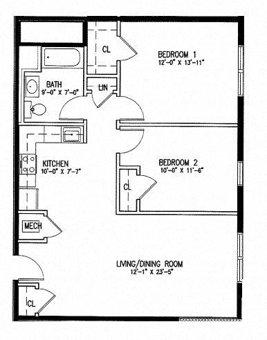 2 Bedroom Type A
