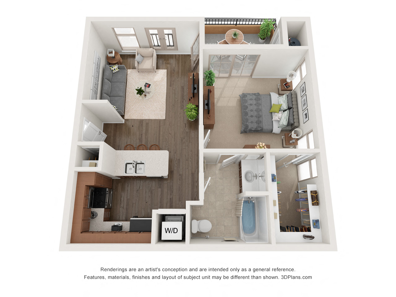 One Bedroom C - Phase 2