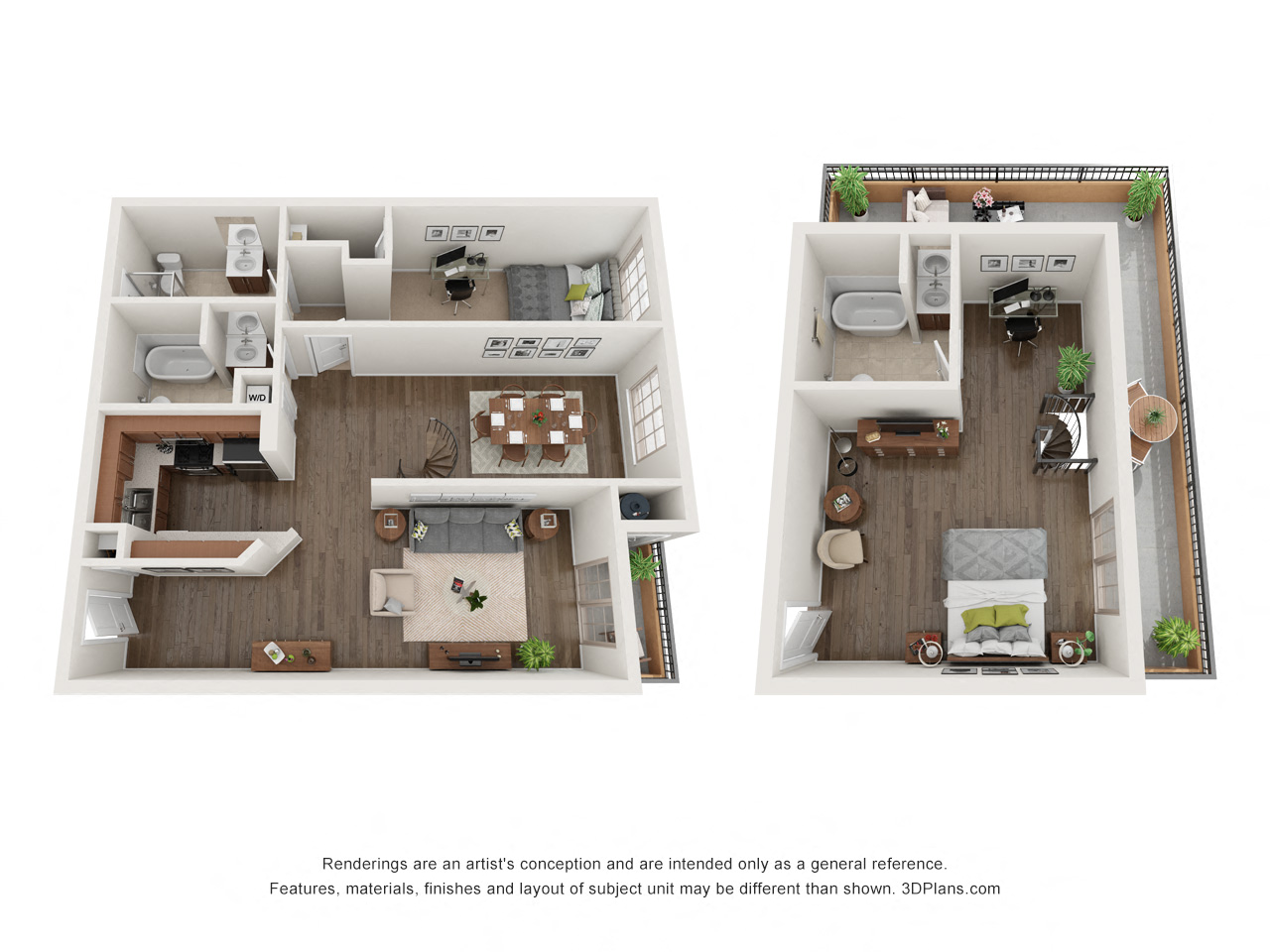 One Bedroom Loft - Phase 1