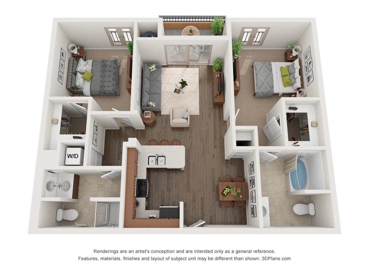 Two Bedroom Two Bath G - Phase 2