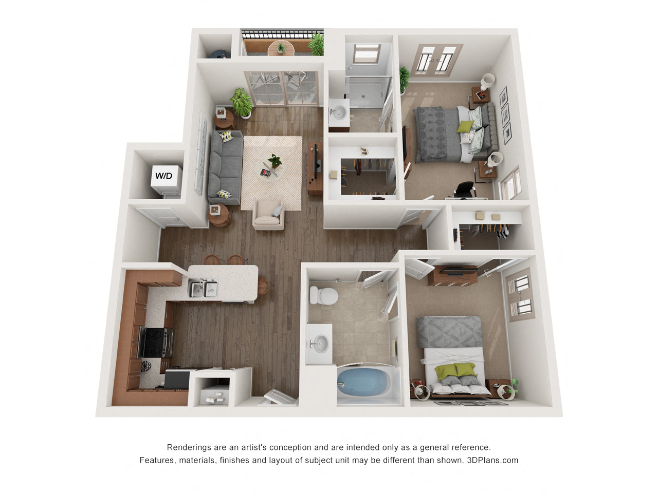 Two Bedroom Two Bath B - Phase 2