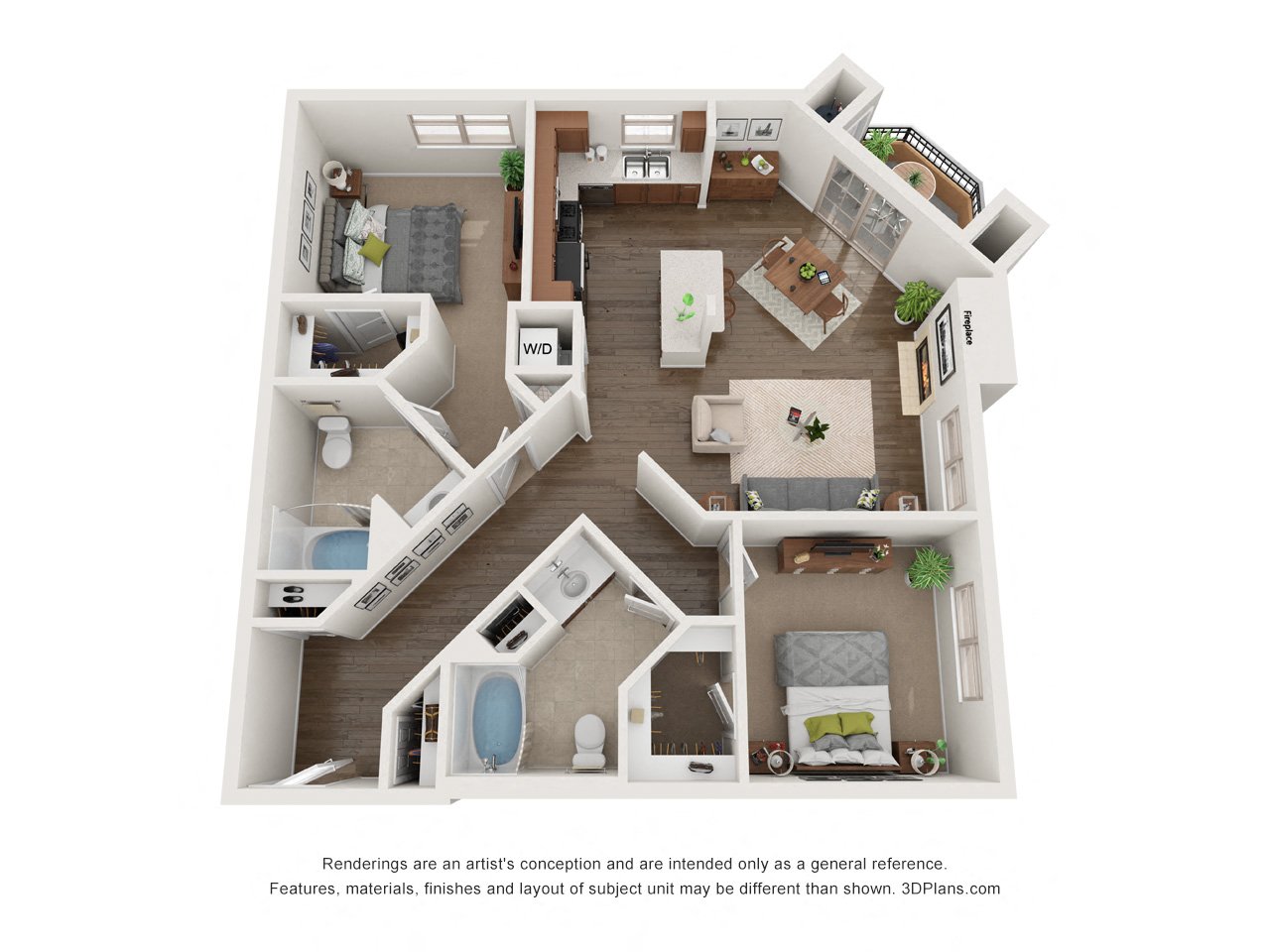 Two Bedroom Two Bath B - Phase 1