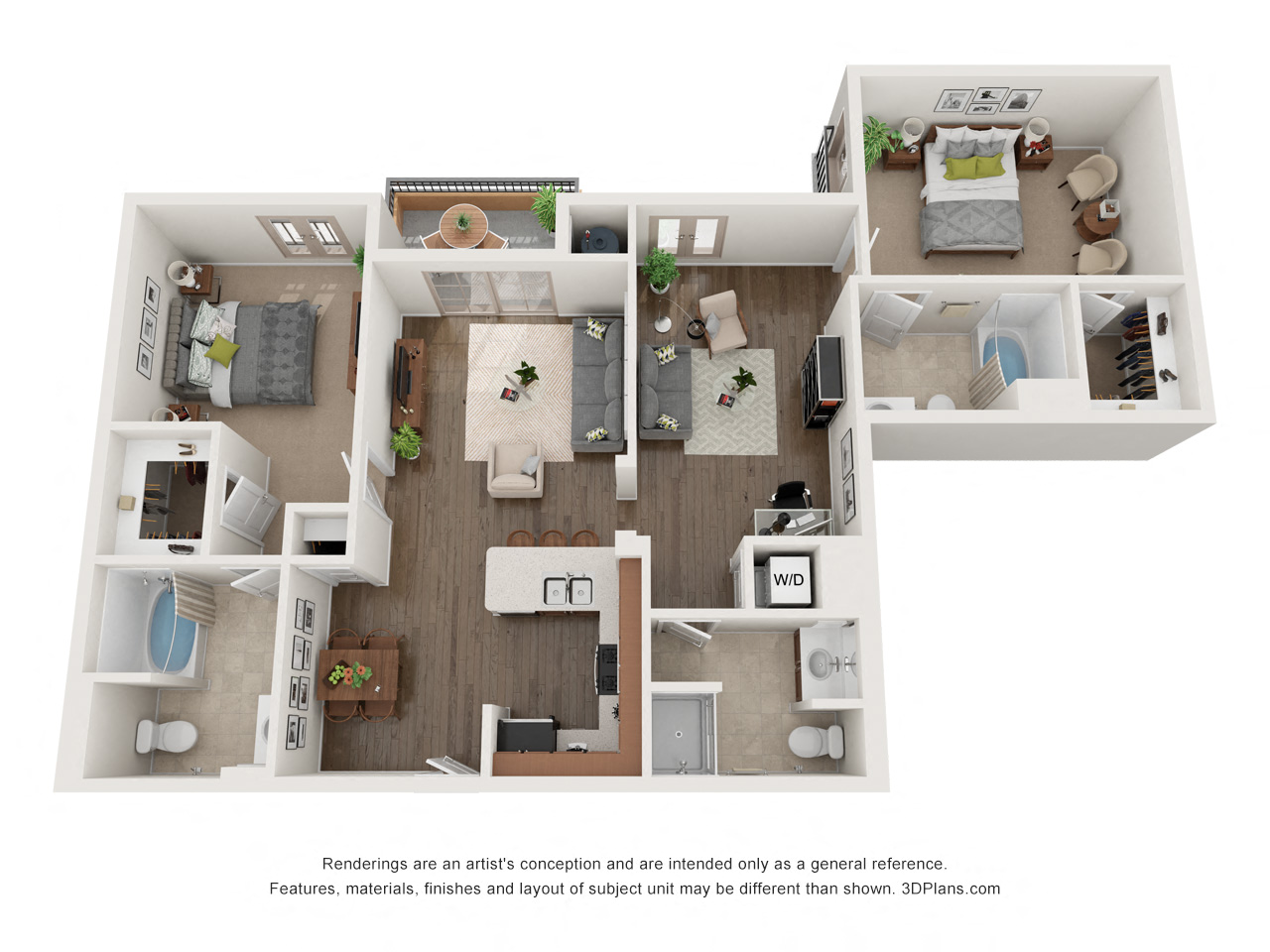 Two Bedroom Two Bath C- Phase 2