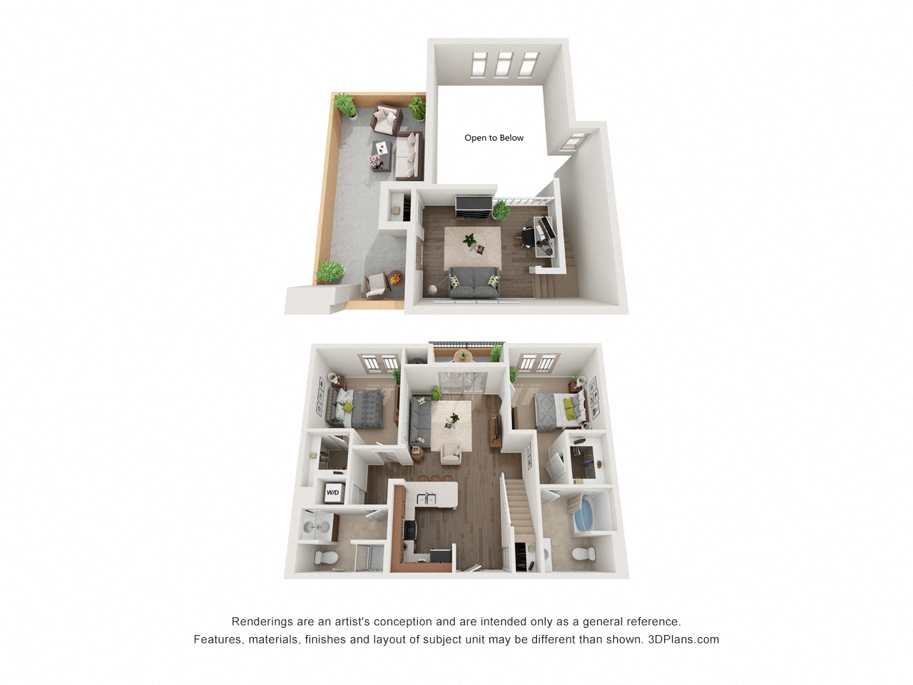 Two Bedroom Two Bath Loft - Phase 2