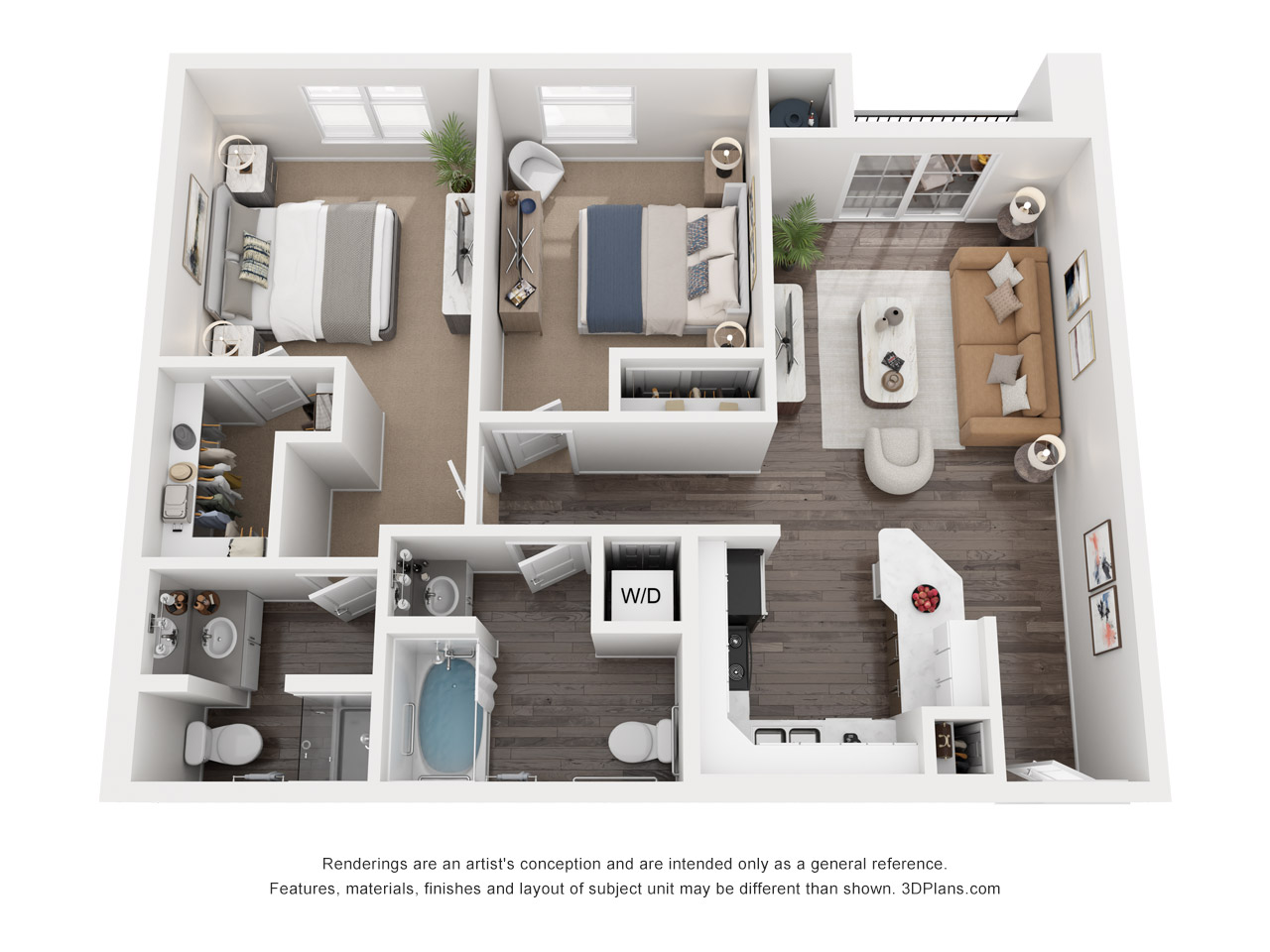 Two Bedroom Two Bath K - Phase 1