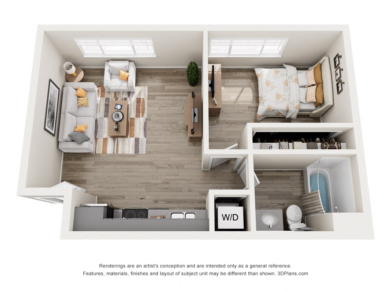 One Bedroom E