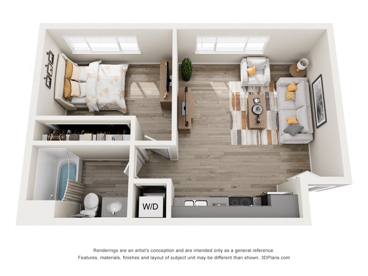 One Bedroom F