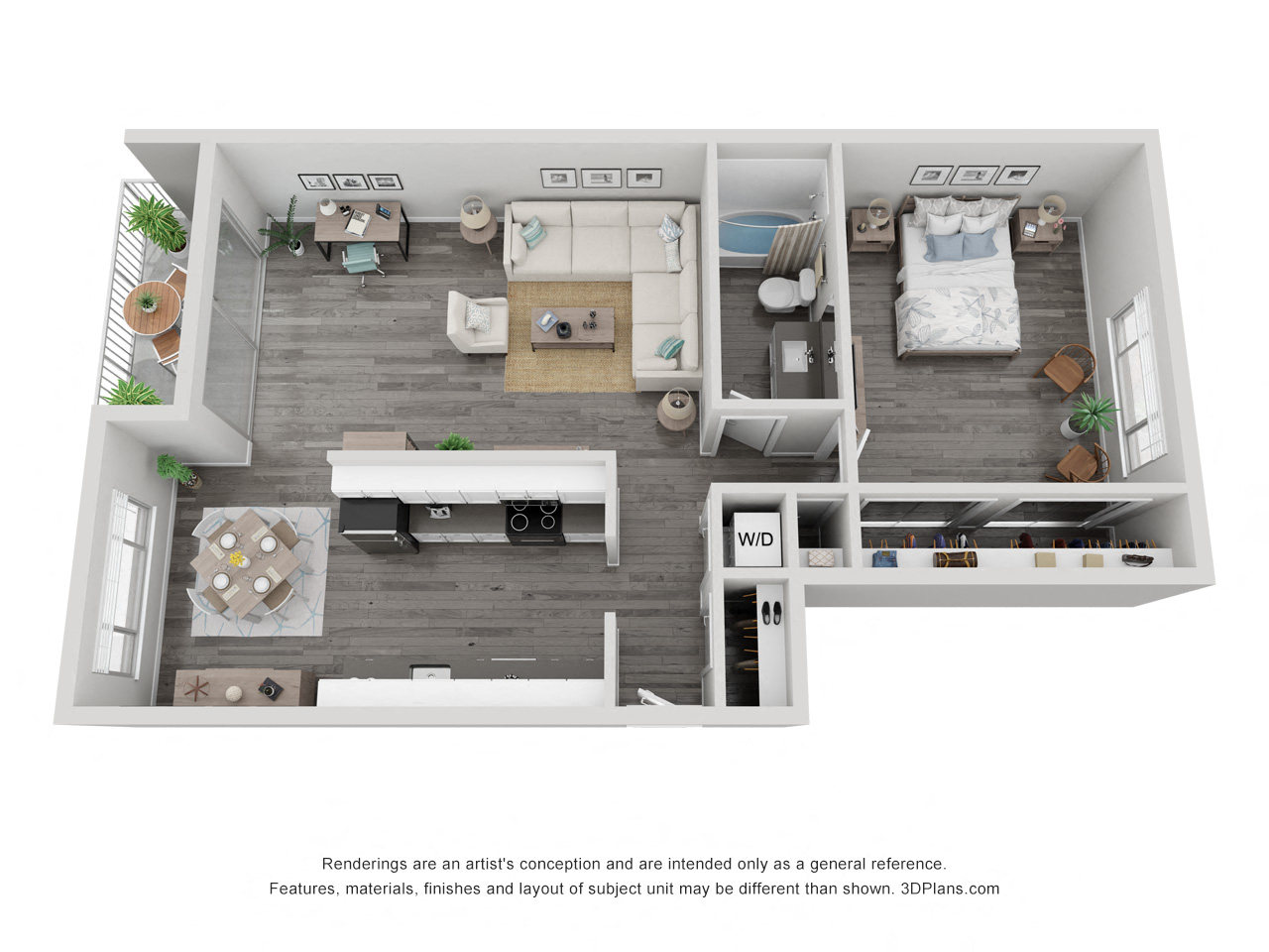 One Bedroom D