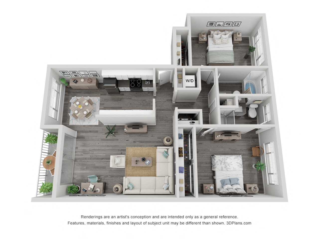 Two Bedroom Two Bath