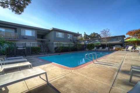 our apartments have a large pool for residents to enjoy