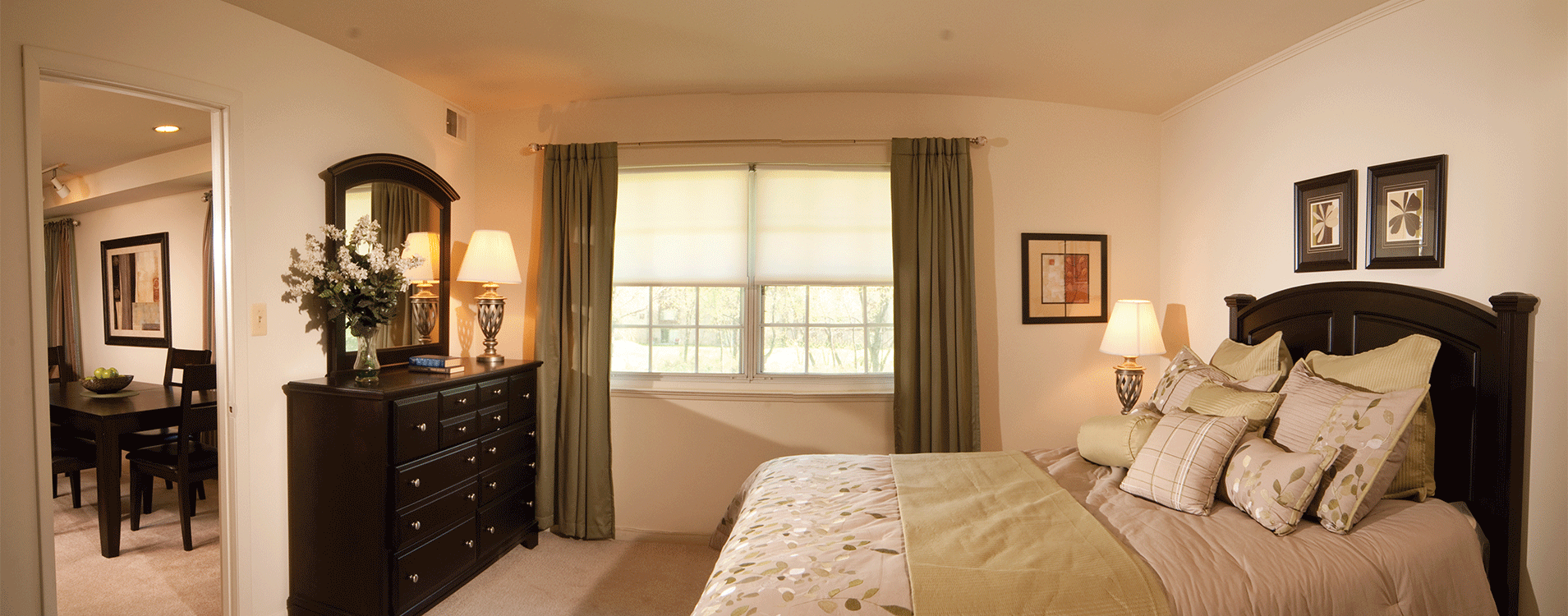 Master Bedroom at Kings Mill Apartments and Townhomes, Essex, 21221