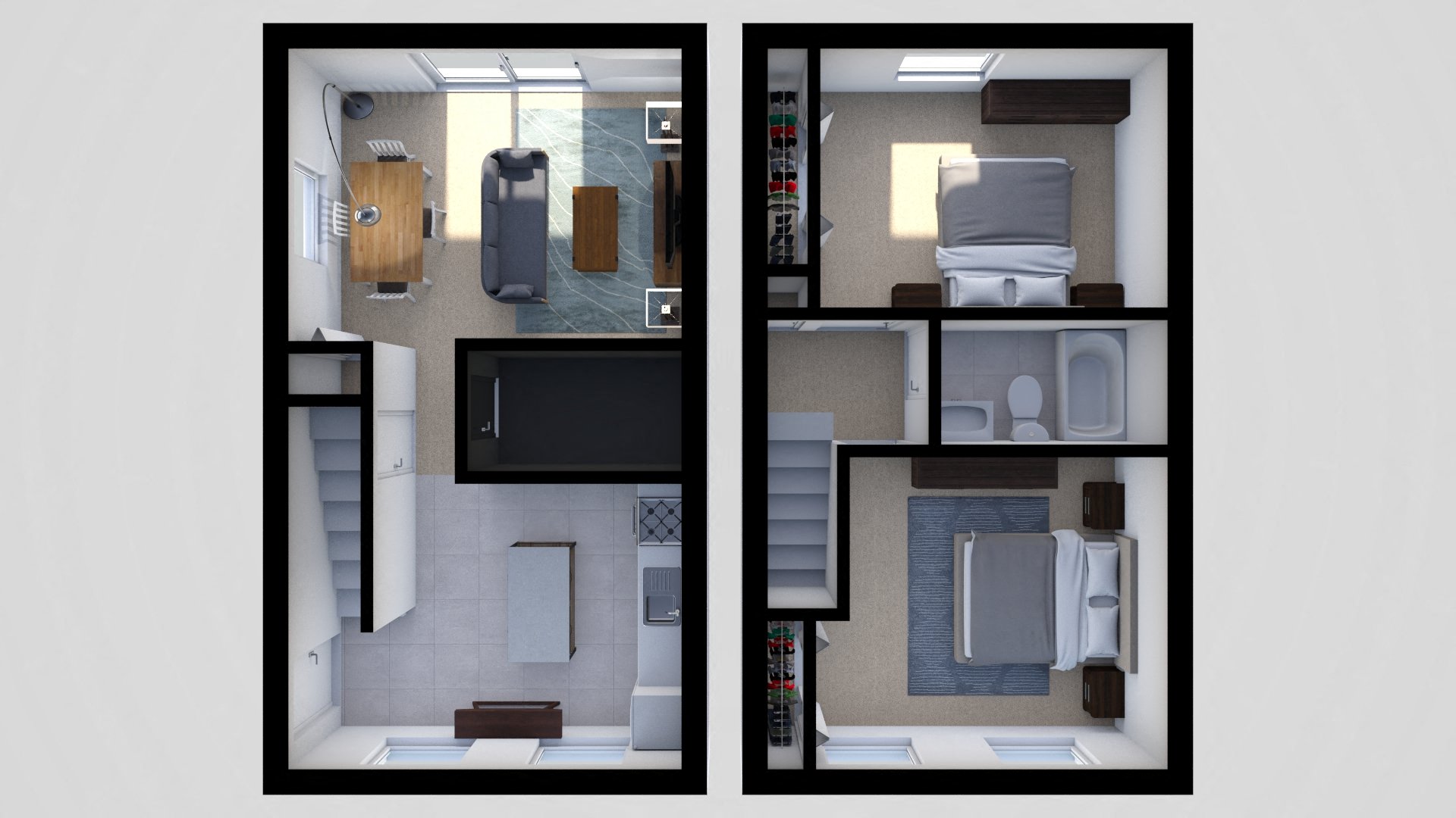 Two Bedroom Townhome at Kings Mill Apartments and Townhomes, Maryland