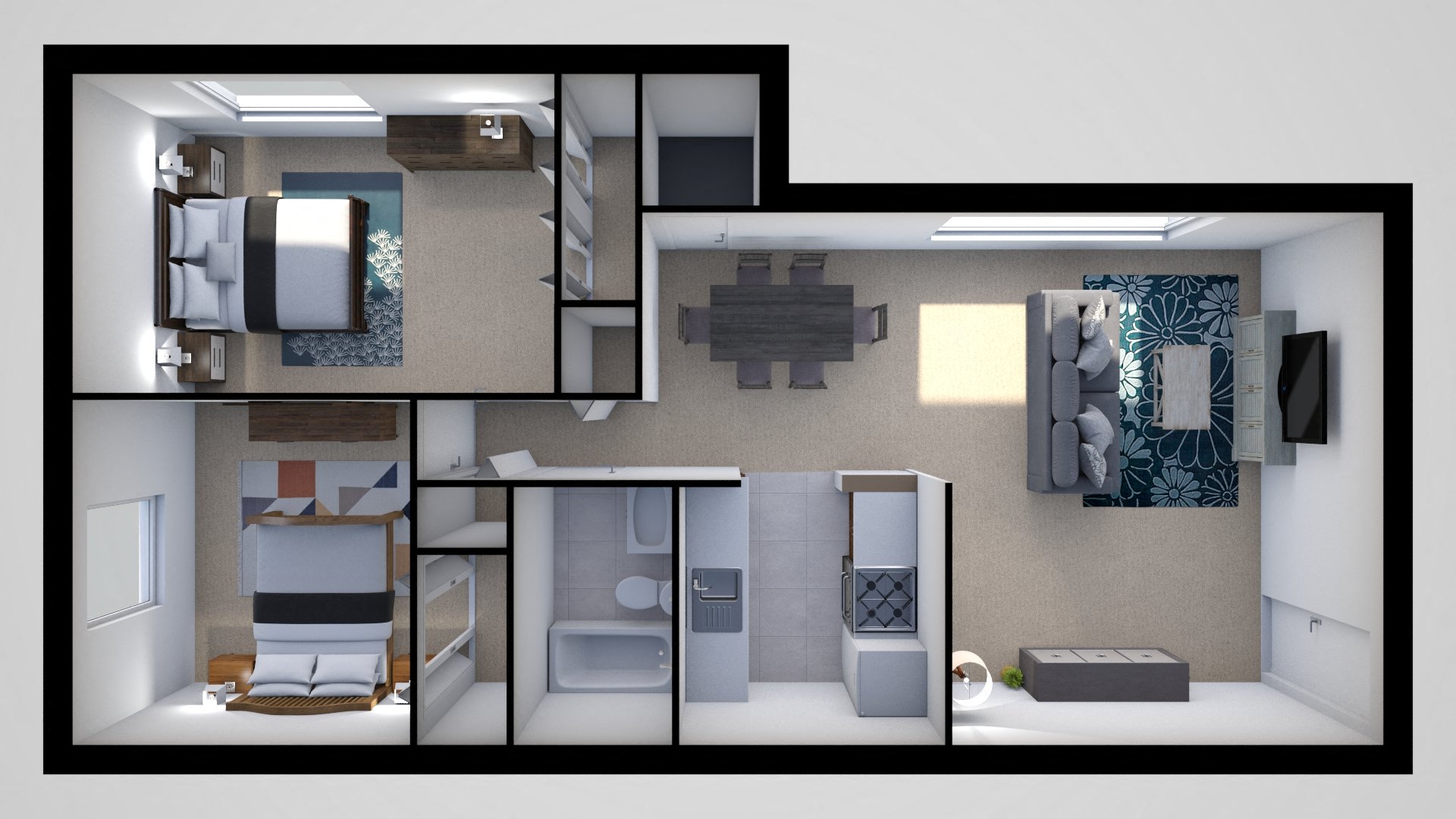 Two bedroom apartment at Cedar Run Apartments, Maryland