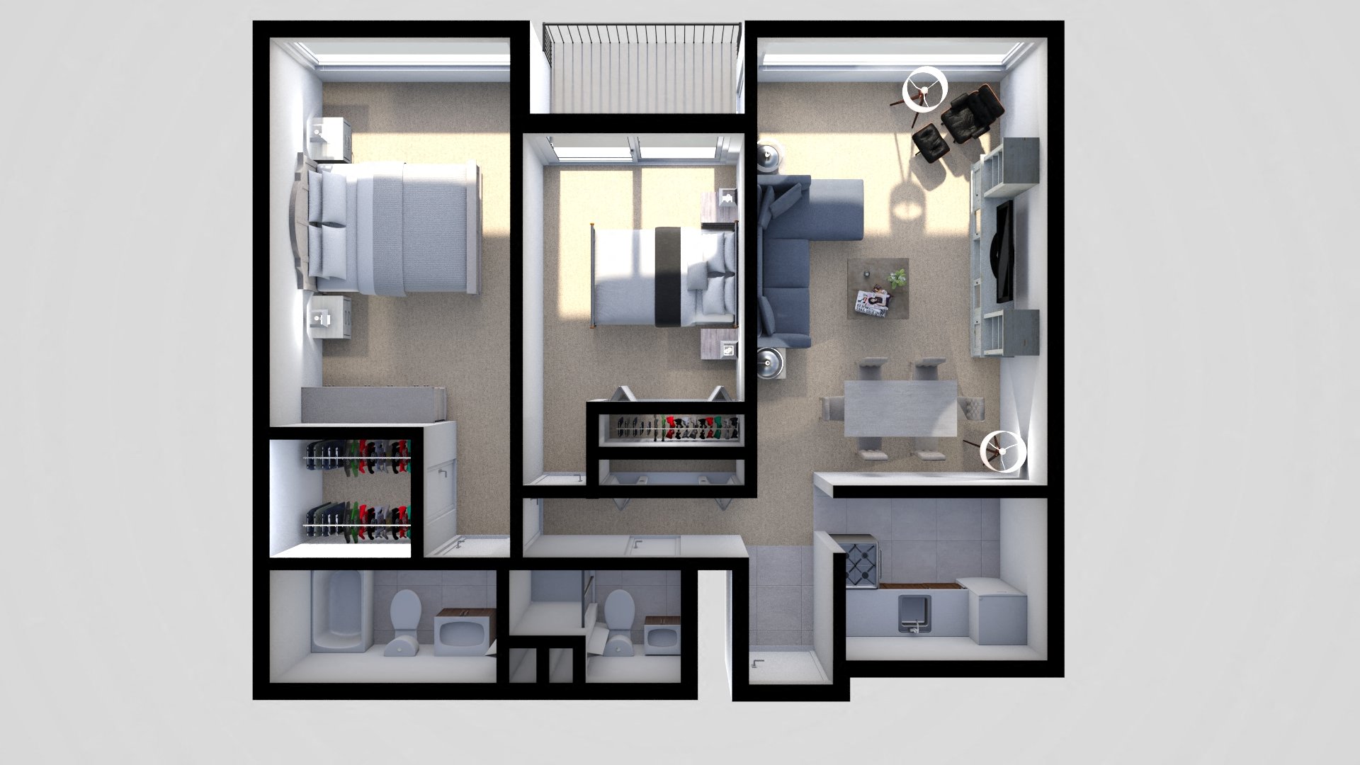 Two bedroom apartment at Wellesley House Apartments, Maryland