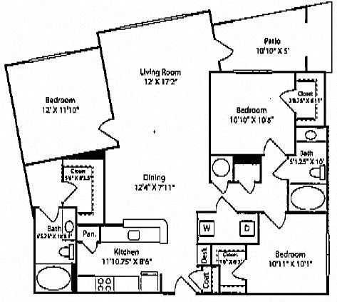 3 Bedroom Floorplan