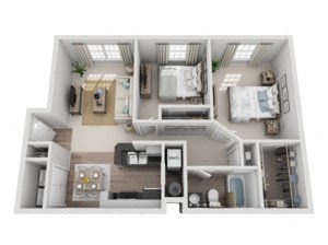 Two Bedroom One Bath