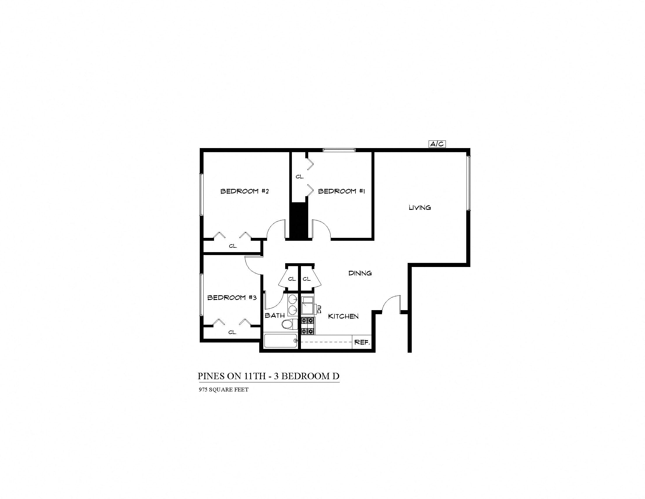 Three Bedroom D