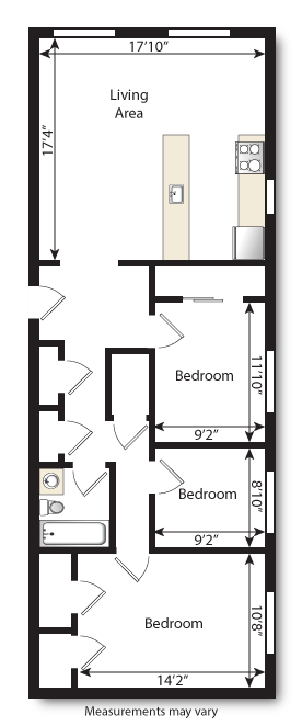 Belmore 3 Bedroom Apartments in Denver, CO