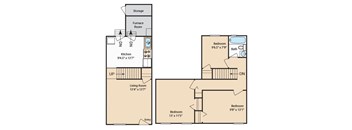 3 bedroom plan at Day Village Townhomes