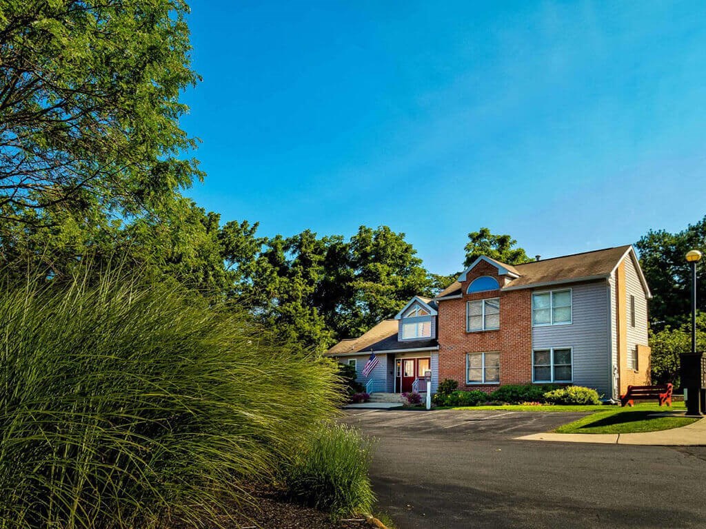 a house with a driveway in front of it