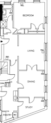 2 Bedrooms, 1 Bath