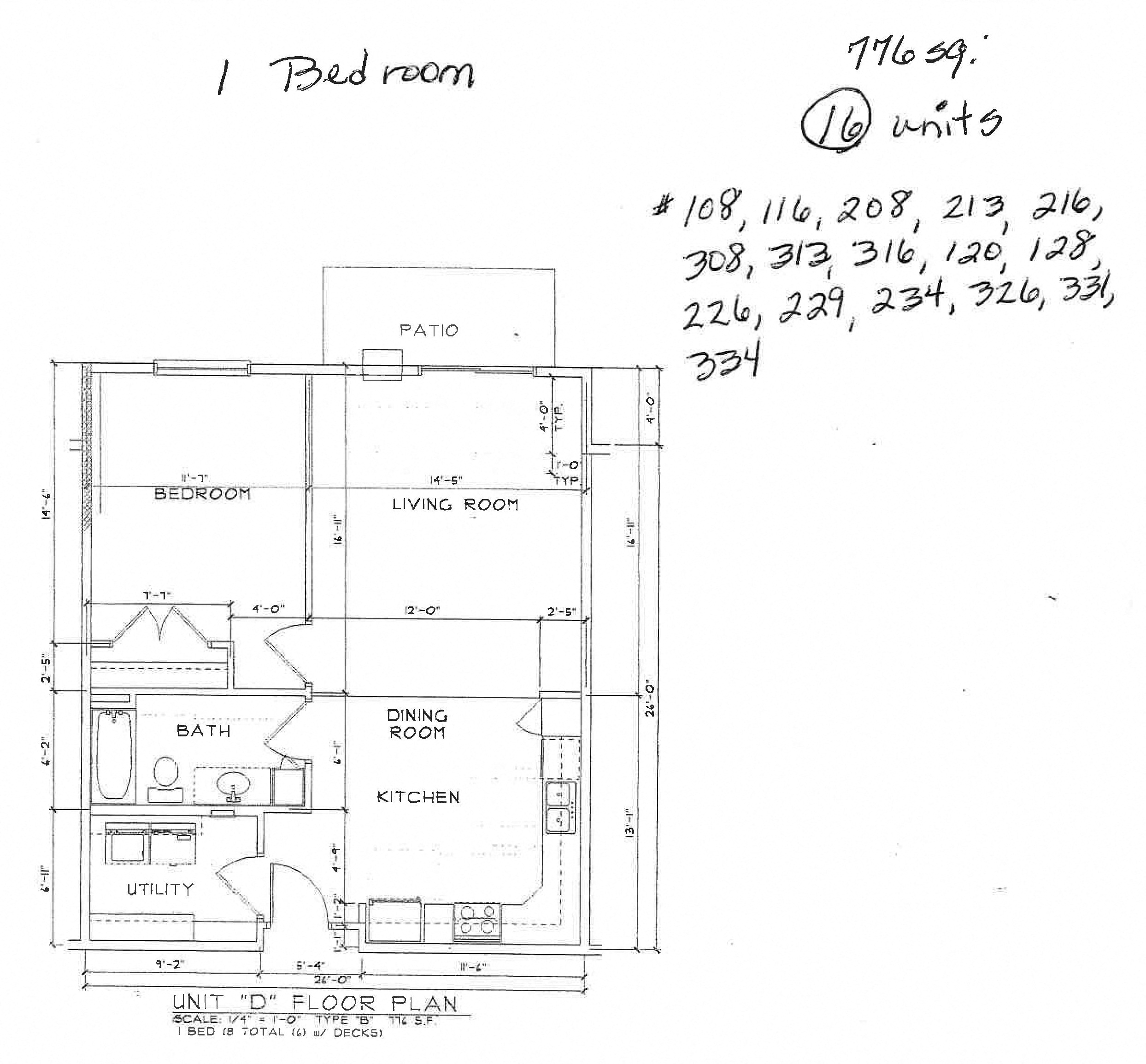 1 Bedroom 1 Bathroom