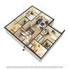 Avignon Floor Plan Avignon Floor Plan at Chez Elan Fine Apartment Homes in Fort Walton Beach, Florida, FL