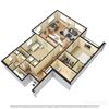 Cremant Floor Plan Cremant Floor Plan at Chez Elan Fine Apartment Homes in Fort Walton Beach, Florida, FL