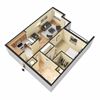 Syrah Floor Plan Syrah Floor Plan at Chez Elan Fine Apartment Homes in Fort Walton Beach, Florida, FL