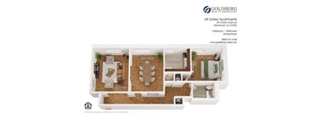 1 Bedroom W/ Dining Room