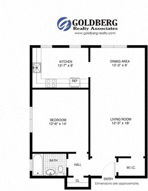 One Bedroom Eat in Kitchen One Bedroom Eat in Kitchen