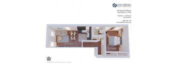 1 Bedroom with Open Kitchen