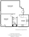 One Bedroom Eat in Kitchen
