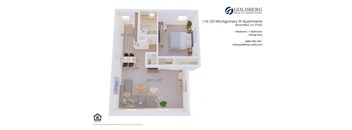 One Bedroom Dining Area