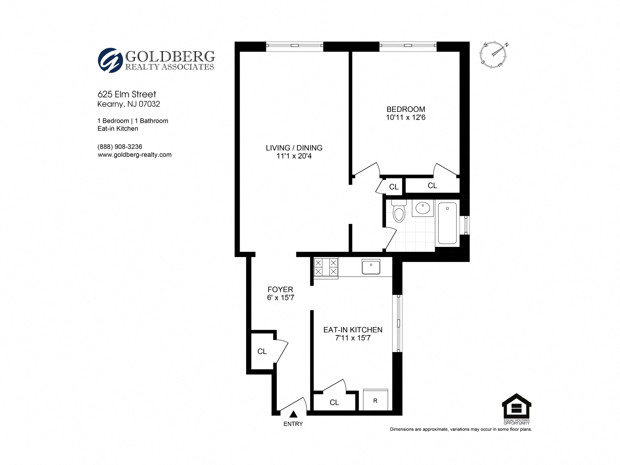 625 Elm Street 1-2 Beds Apartment for Rent - Photo Gallery 9