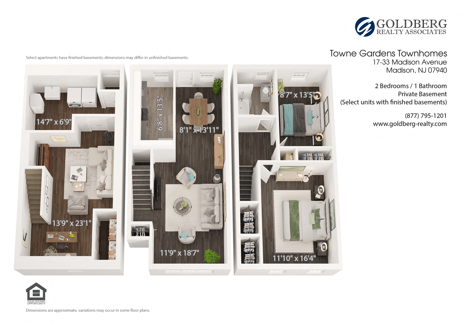 Two Bedroom-Townhouse