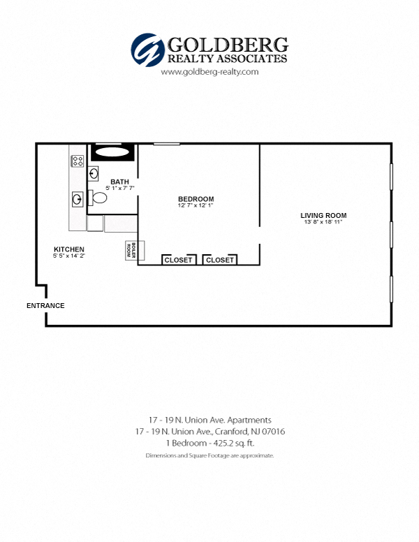 17-19 N. Union - One Bedroom