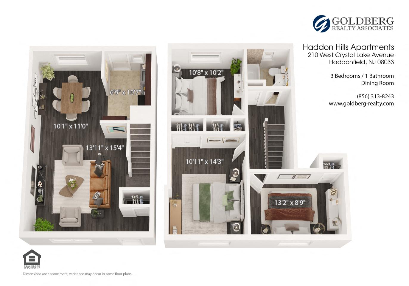 Three Bedroom Duplex