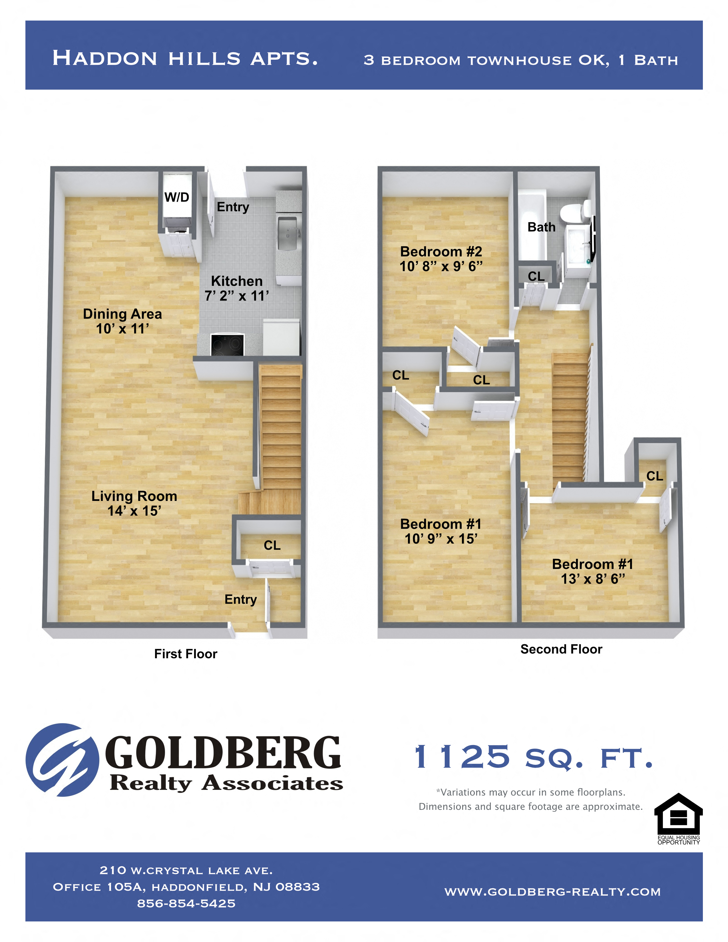 Three Bedroom Townhouse w/ Open Kitchen