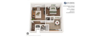 One Bedroom 1 bath