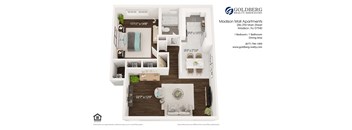 One Bedroom Garden Style