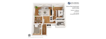 One Bedroom w/ Dining Room