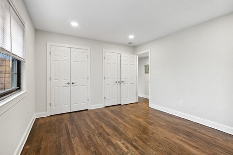 the living room is clean and ready for us to move in to our new home