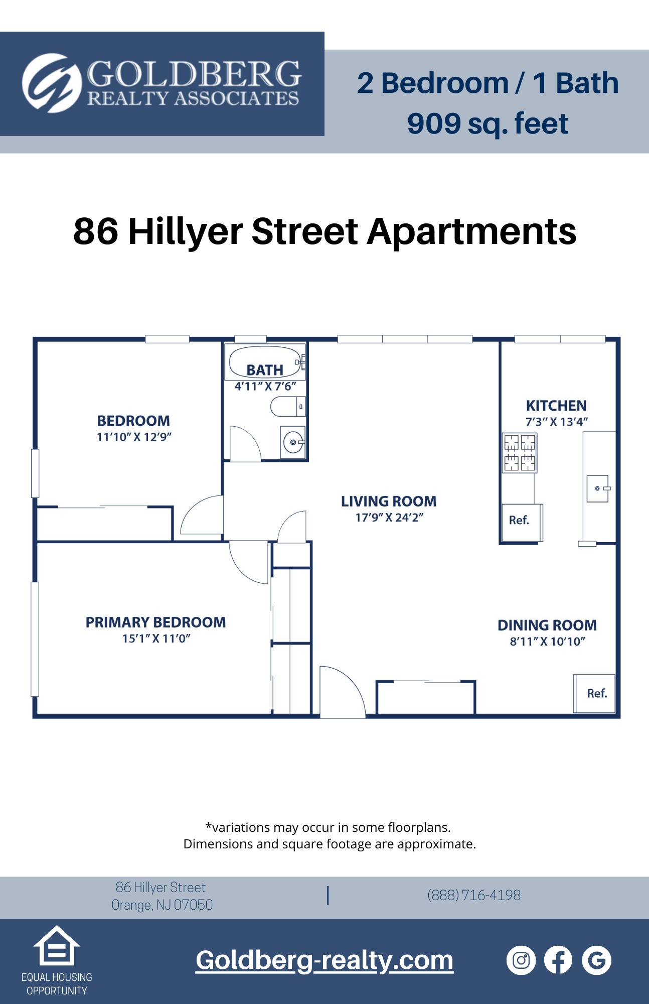 Two Bedroom 1 bath