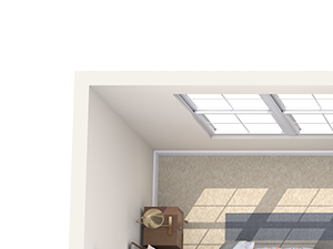Two bedroom two bathroom floor plan at The Beverly at Medical Center